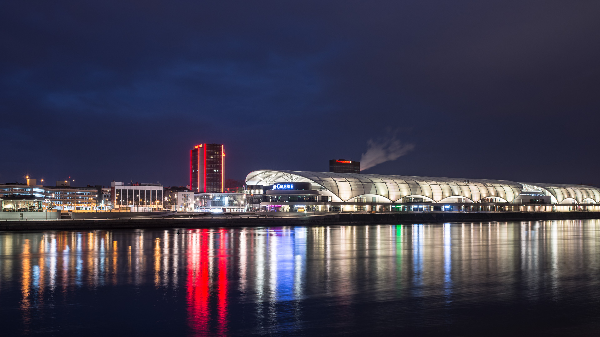 Rhein-Galerie Ludwigshafen Foto & Bild | architektur, architektur bei  nacht, sonstige Bilder auf fotocommunity