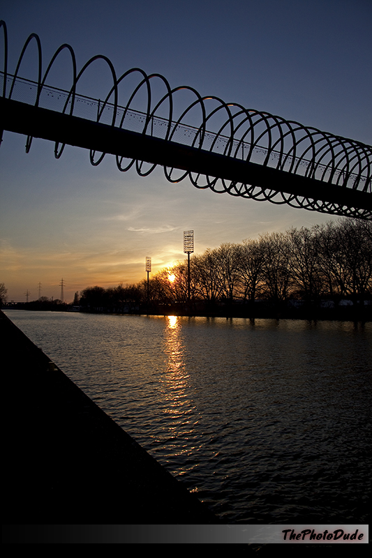 Rhein Herne Kanal zur Winterzeit