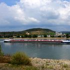 Rhein-Idylle: Blick von Bad Breisig über den Rhein ...