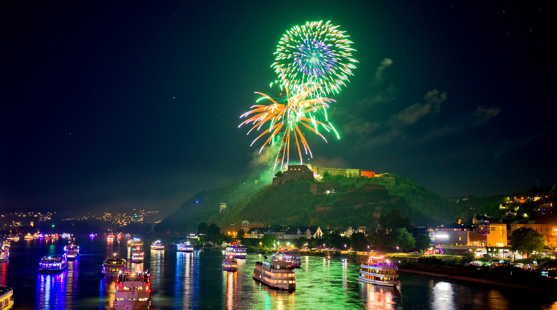 Rhein in Flammen 2019, Grün