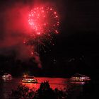 Rhein in Flammen am Siebengebirge