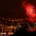 Rhein in Flammen, Feuerwerk über der Burg Klopp