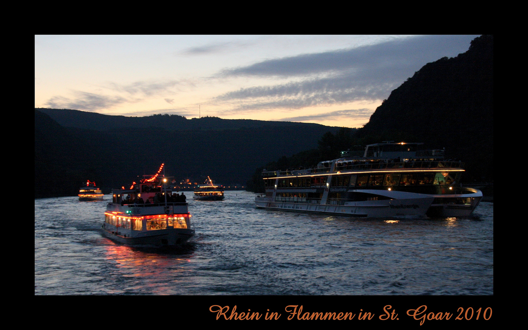 Rhein in Flammen in St Goar 2010