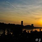 Rhein in Flammen, Sonnenuntergang