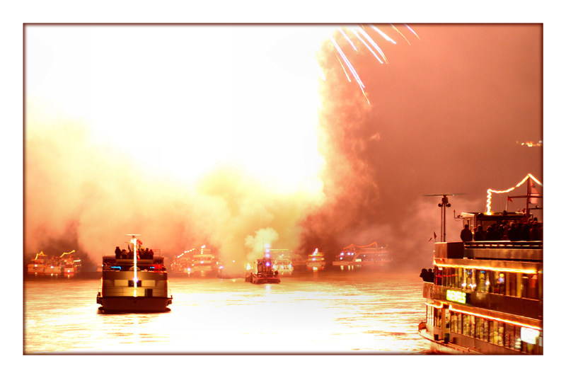 Rhein in Flammen; St Goarshausen 2008