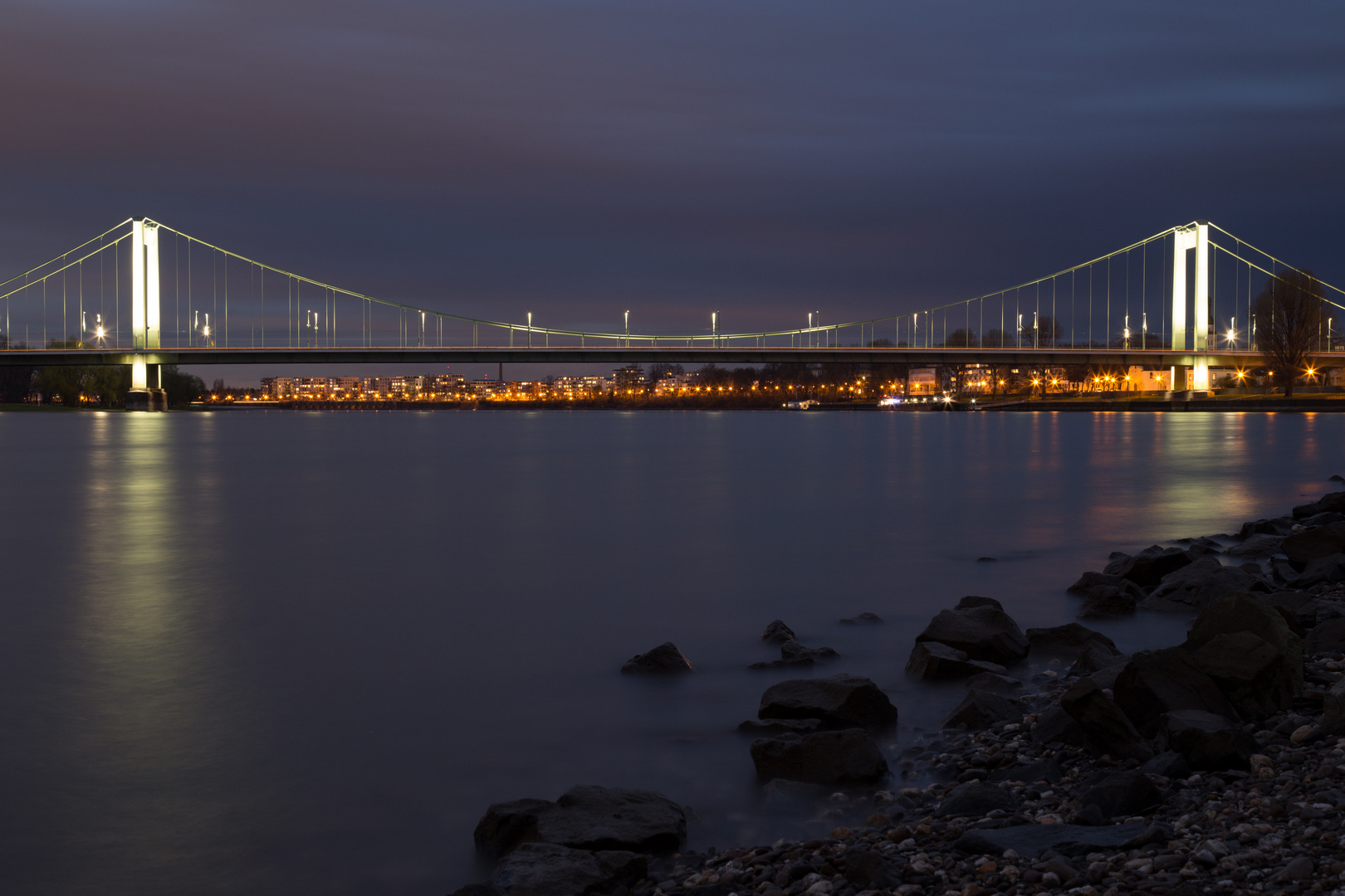 Rhein Langzeitbelichtung