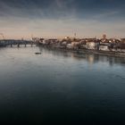 Rhein mit Fähre, Basel