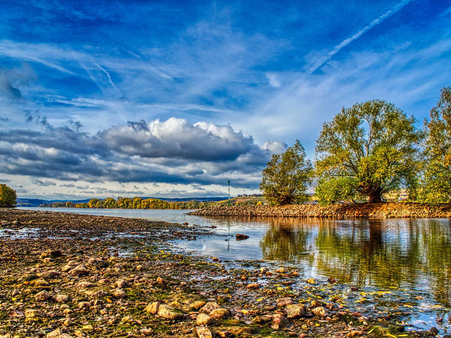 Rhein Niedrigwasser Foto &amp; Bild landschaft, bach, fluss &amp; see, flüsse