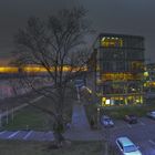 Rhein, Rohmühle, FC-Building und Posttower Bonn III