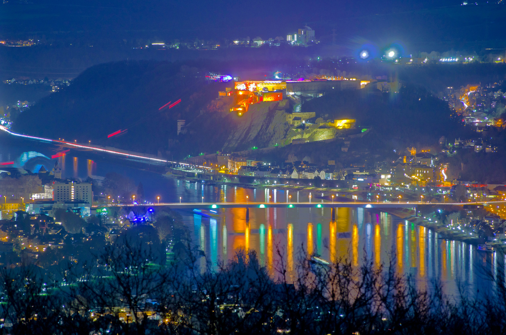 Rhein und Festung Ehrenbreitstein