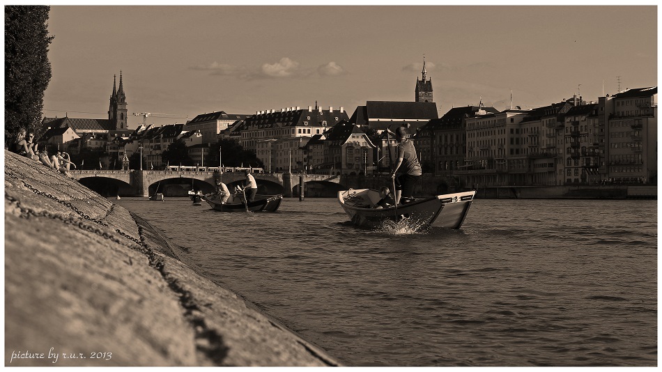 ~ RHEINBLICK ~ AUF ~ GROSSBASEL ~