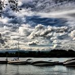 Rheinblick nach Mariennenaue am Rhein