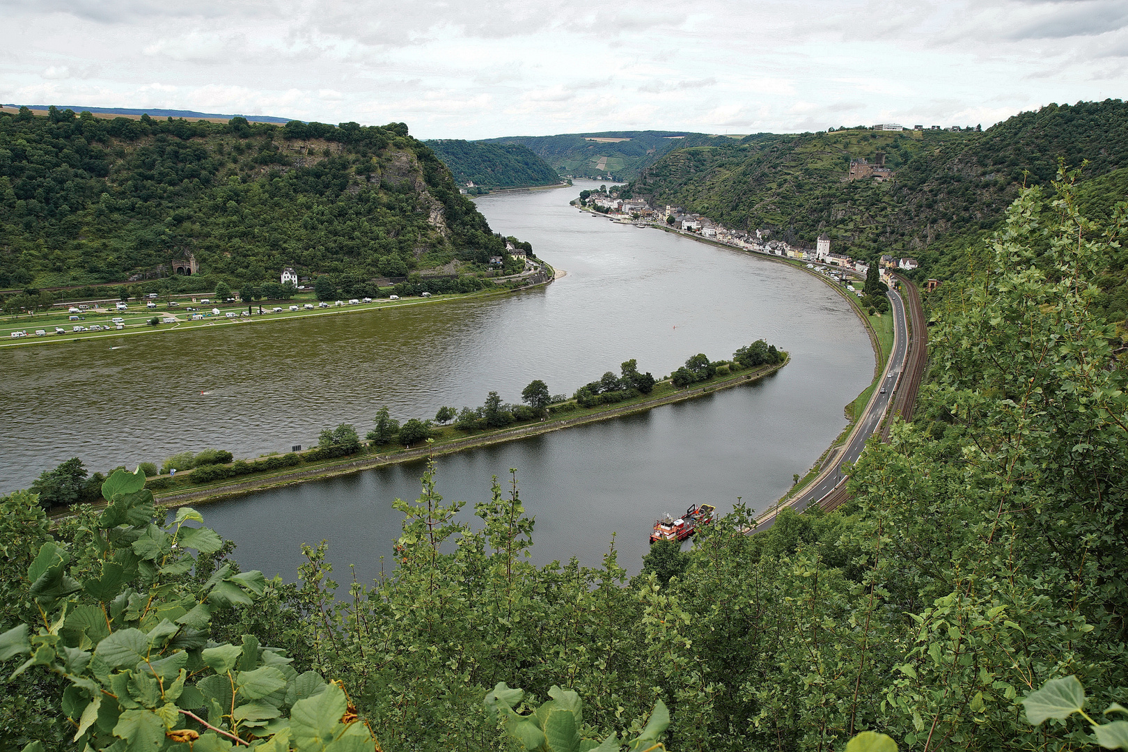 Rheinblick vom Lorelei-Felsen