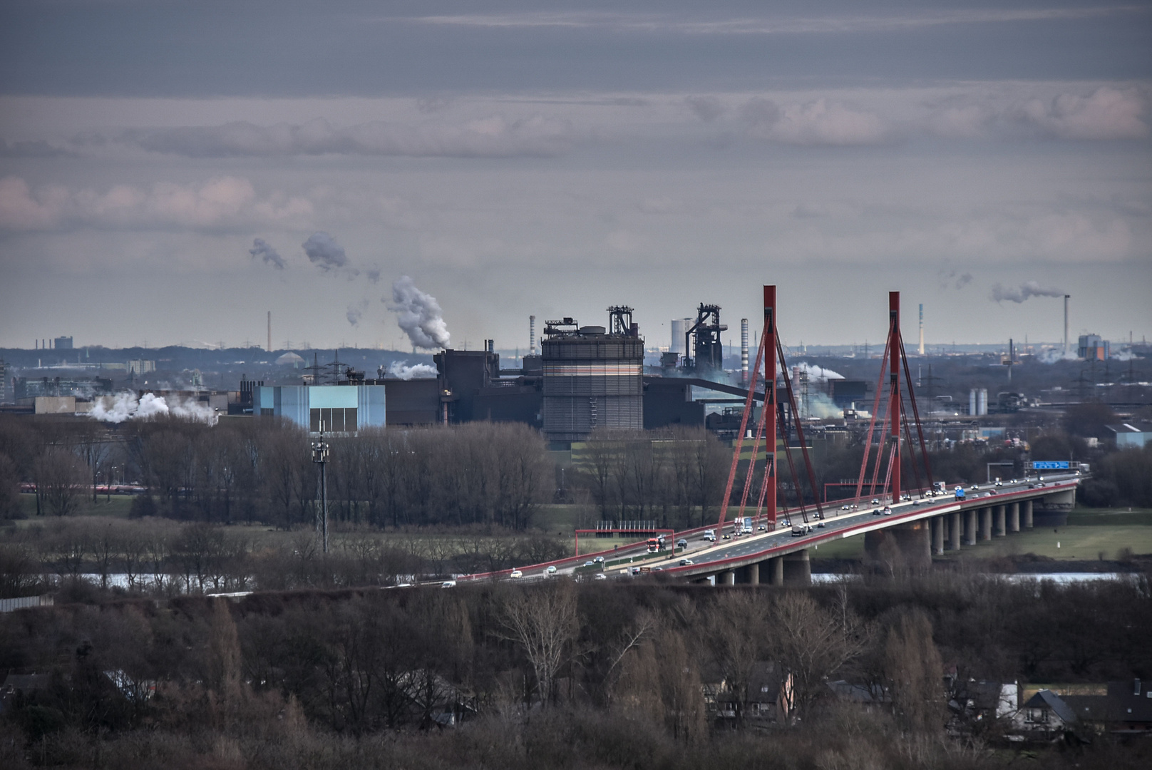 Rheinbrücke -Aussicht vom Geleucht