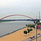 Rheinbrücke bei Duisburg Rheinhausen