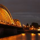 Rheinbrücke bei Nacht