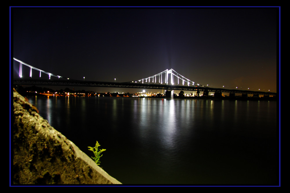 rheinbrücke bei nacht