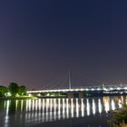 Rheinbrücke bei Nacht