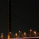 Rheinbrücke bei Nacht, Düsseldorf