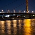 Rheinbrücke bei Nacht