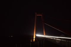 Rheinbrücke bei Nacht