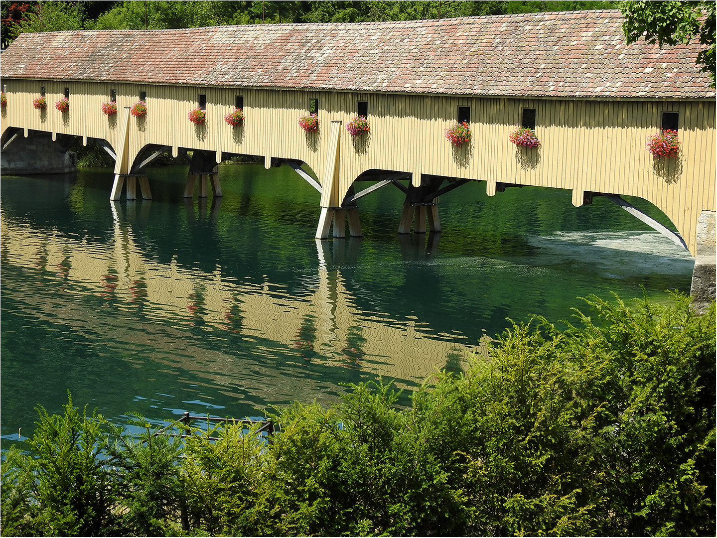 Rheinbrücke mit Durchblick