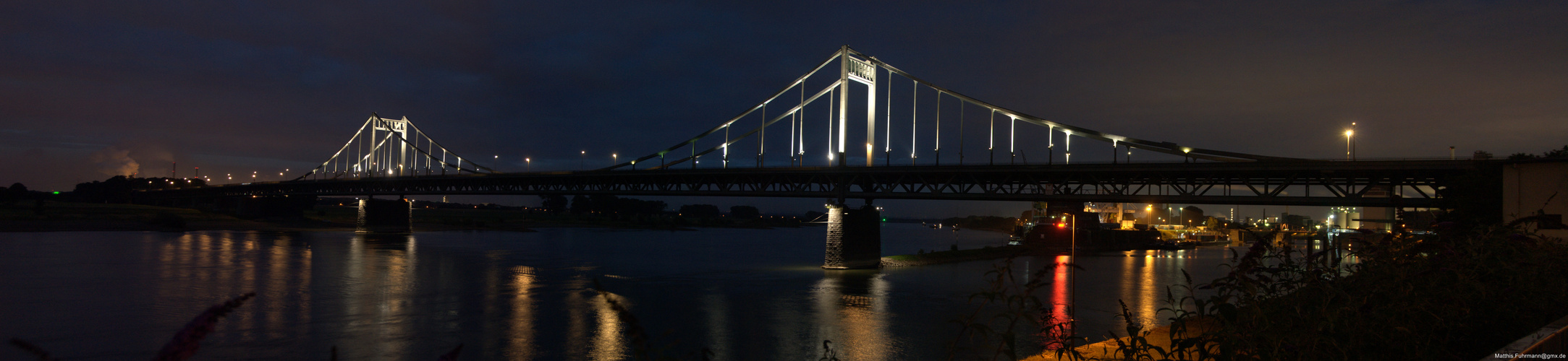 Rheinbrücke Uerdingen 6765pano