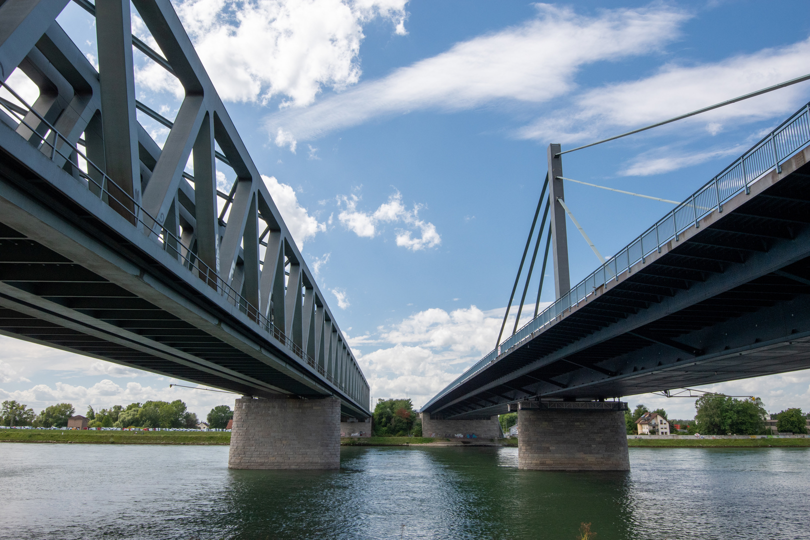 Rheinbrücken Karlsruhe Maxau