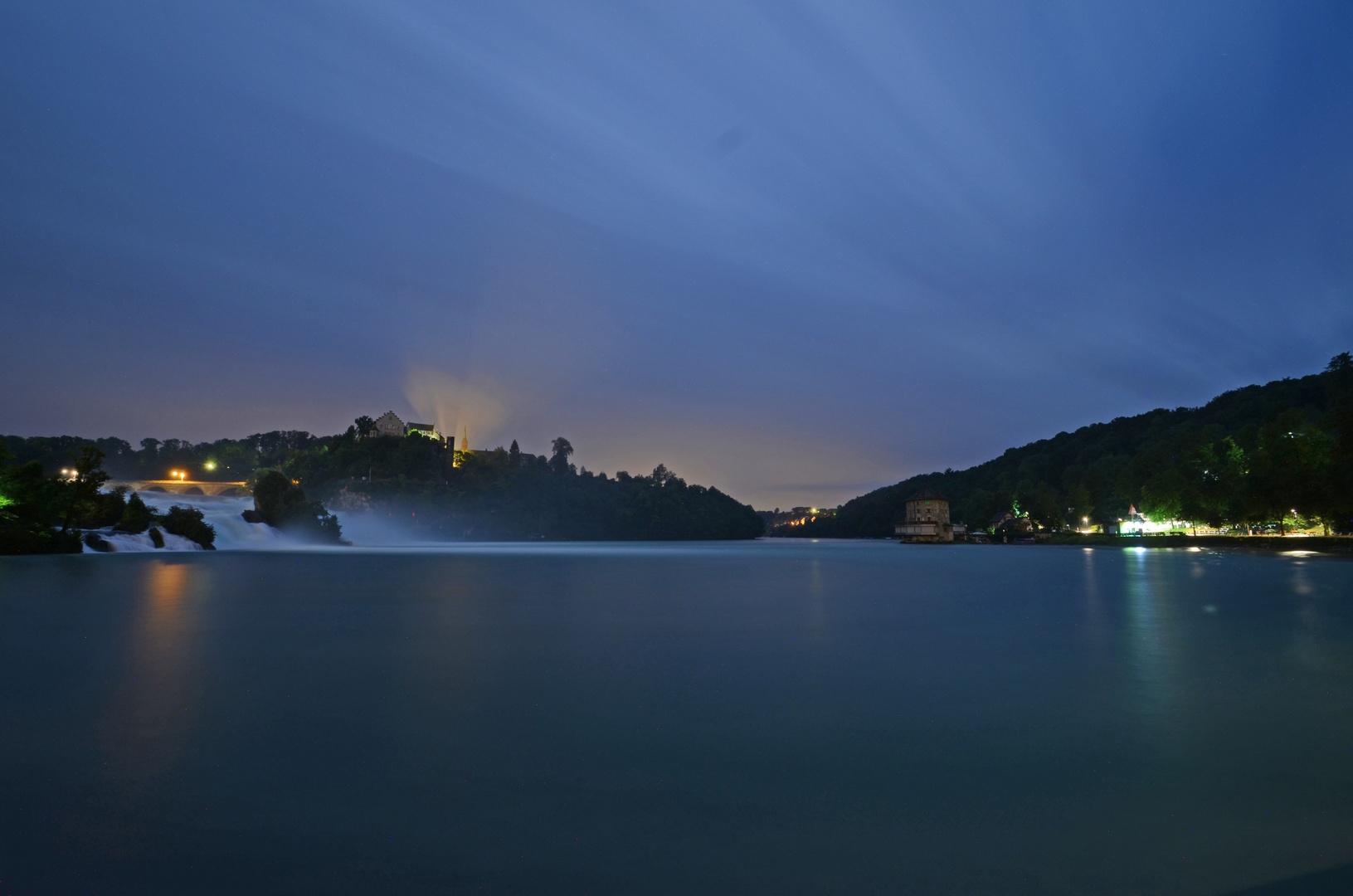 Rheinfall bei nacht 3