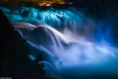 Rheinfall bei Nacht