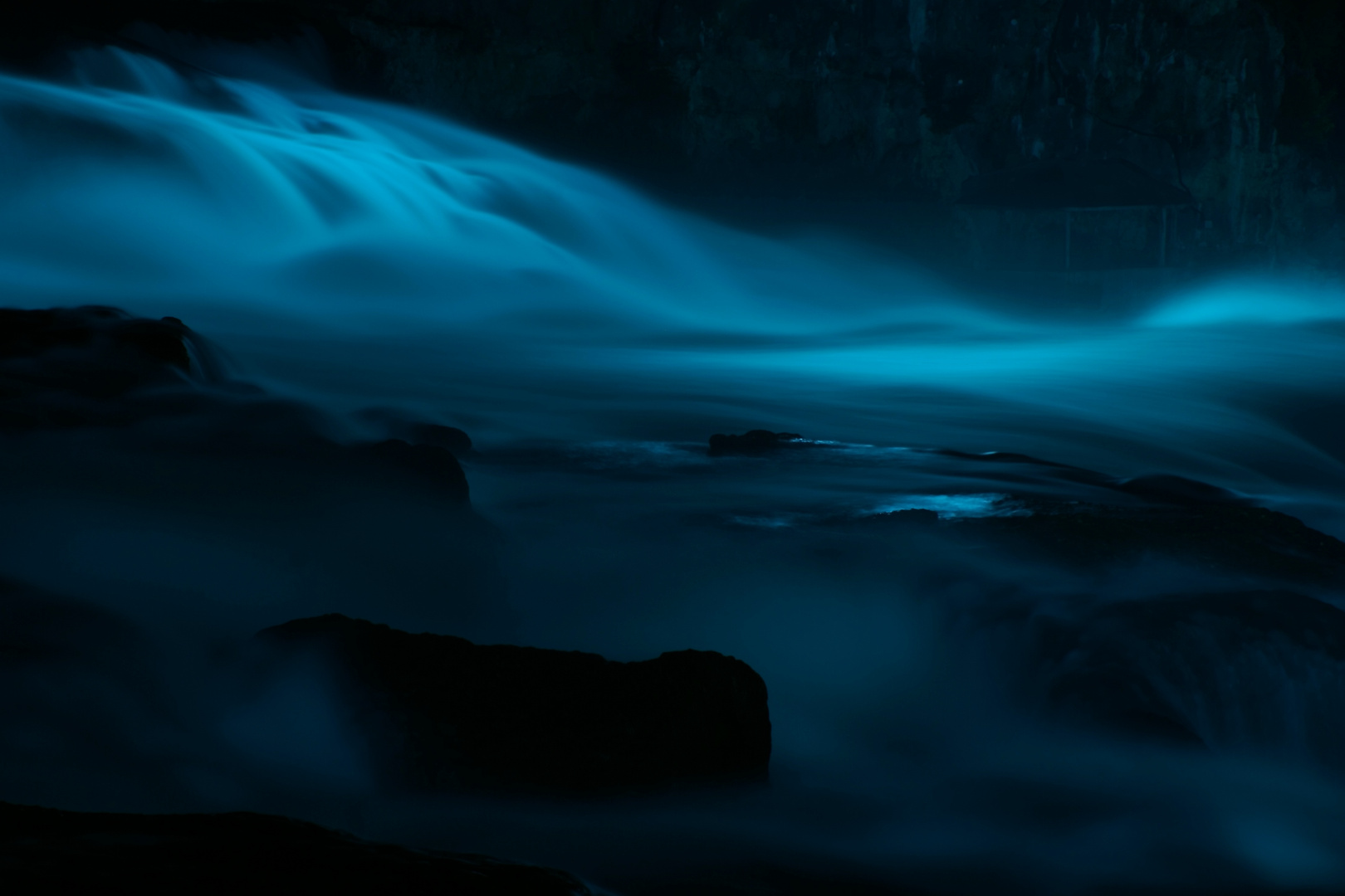 Rheinfall bei Nacht