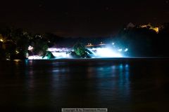 Rheinfall bei Nacht, Neuhausen SH, Schweiz