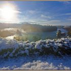 Rheinfall bei Schaffhausen, Schweiz, Januar 2015