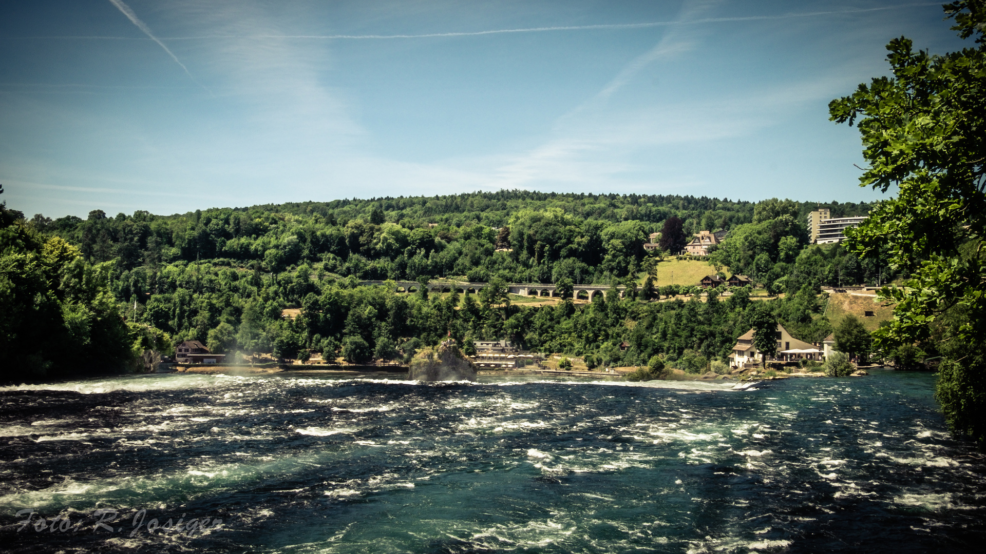 Rheinfall Blick auf Neuhausen                                