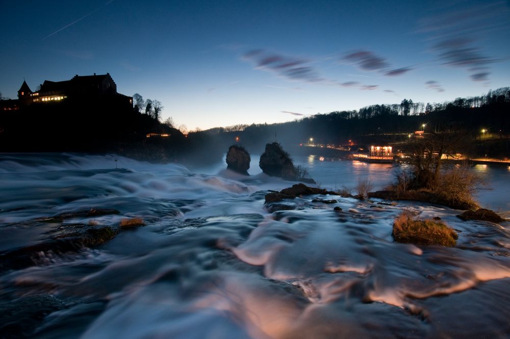 Rheinfall im letzten Licht