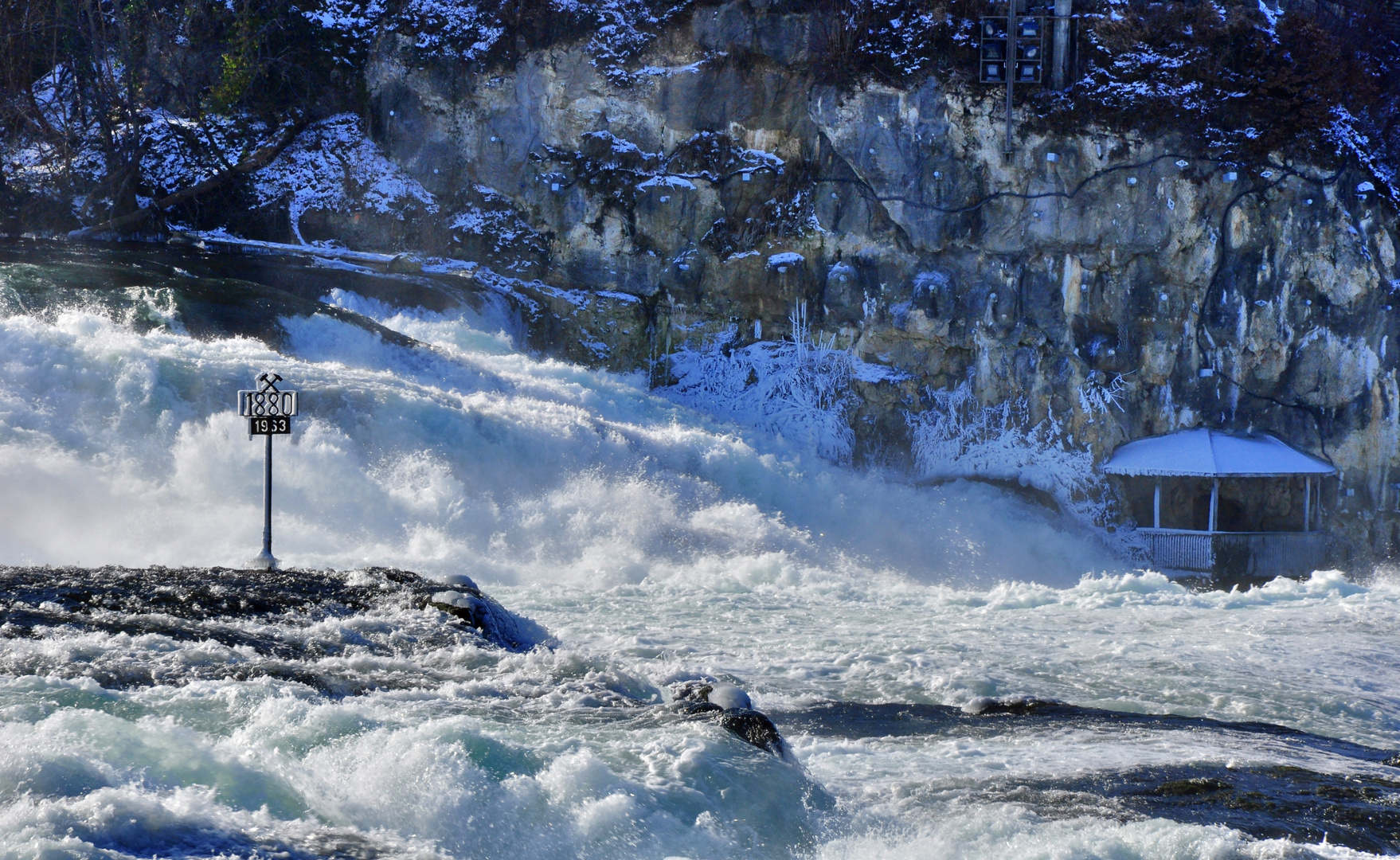 Rheinfall im Winter