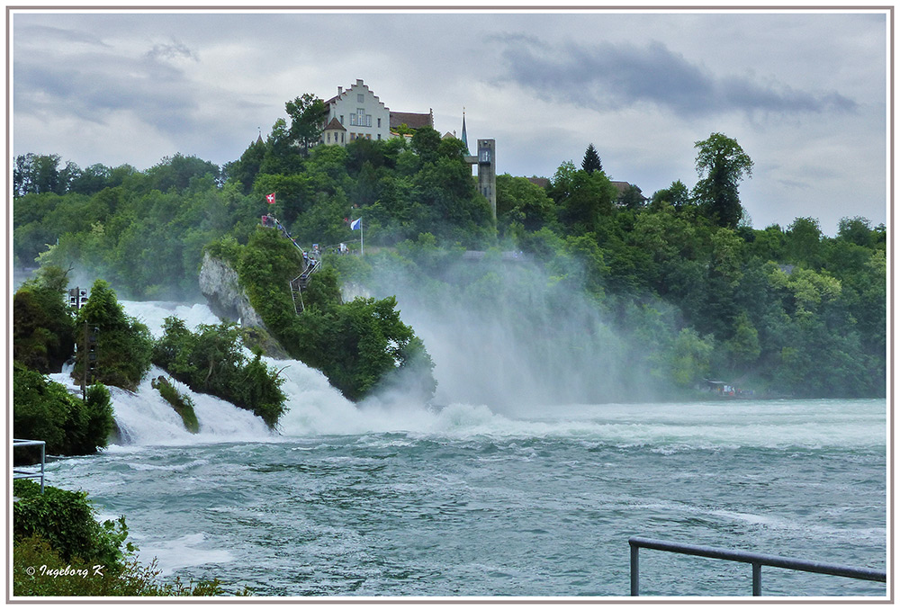 Rheinfall in Schaffhausen - diesmal etwas näher