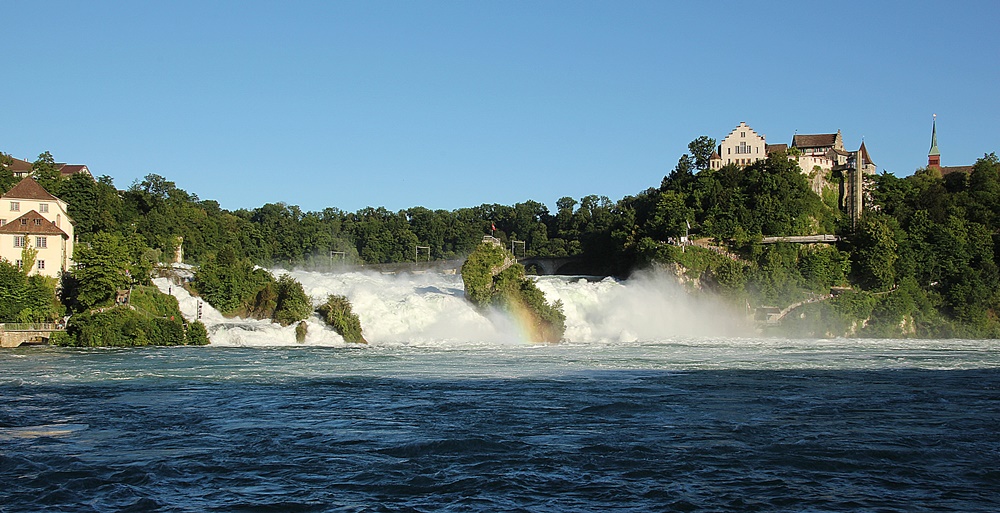 Rheinfall mit Hochwasser