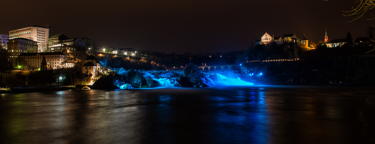 Rheinfall Nachtpanorama 2