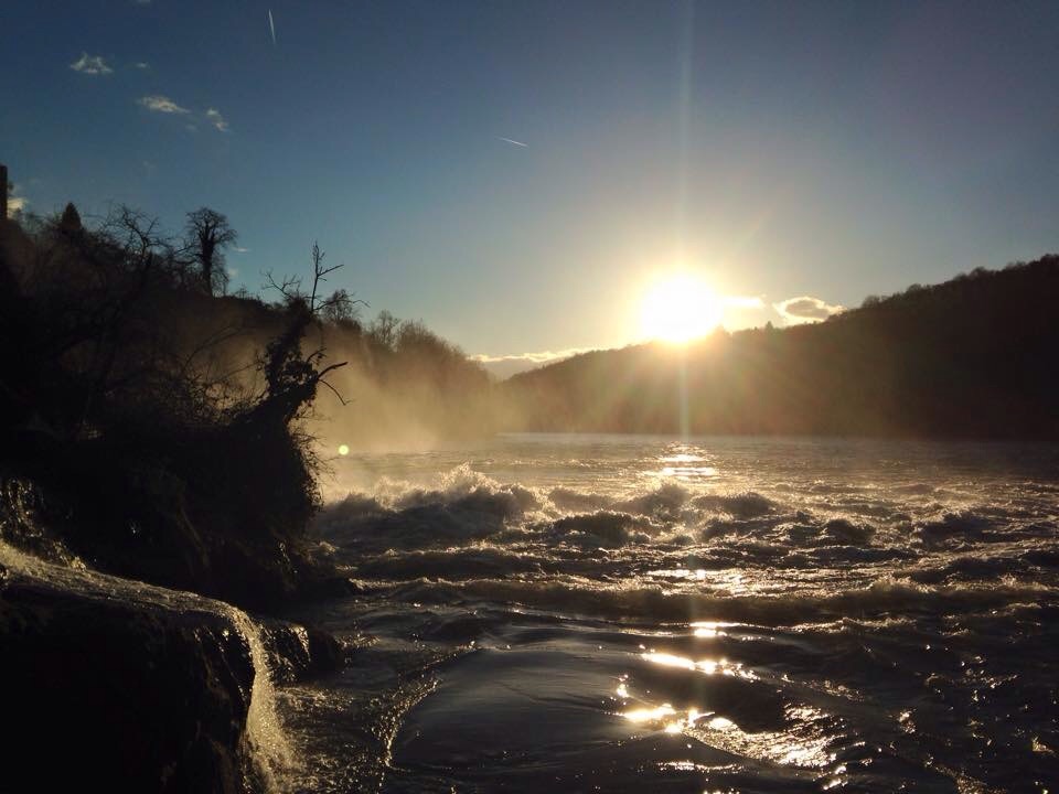 Rheinfall Sonnenuntergang