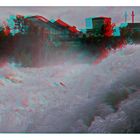 Rheinfall von Schaffhausen #4 in 3D (Rot/Cyan)