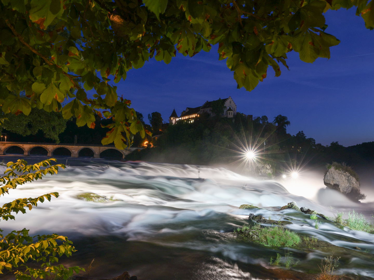 Rheinfall_by_Night_2023