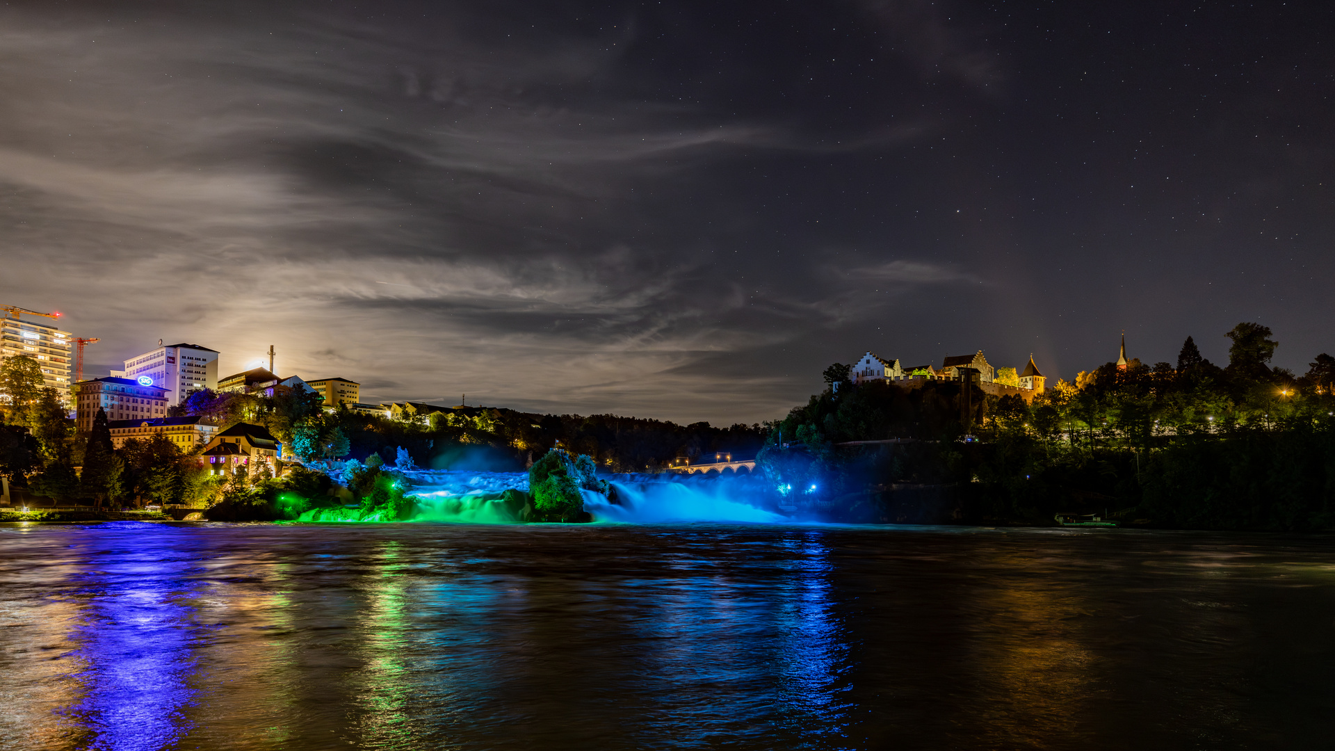 Rheinfall_by_Night_2023