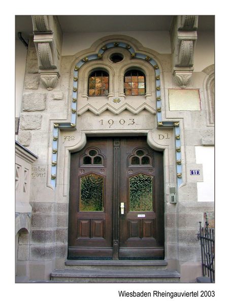 Rheingauviertel Wiesbaden Foto & Bild architektur, fenster & türen