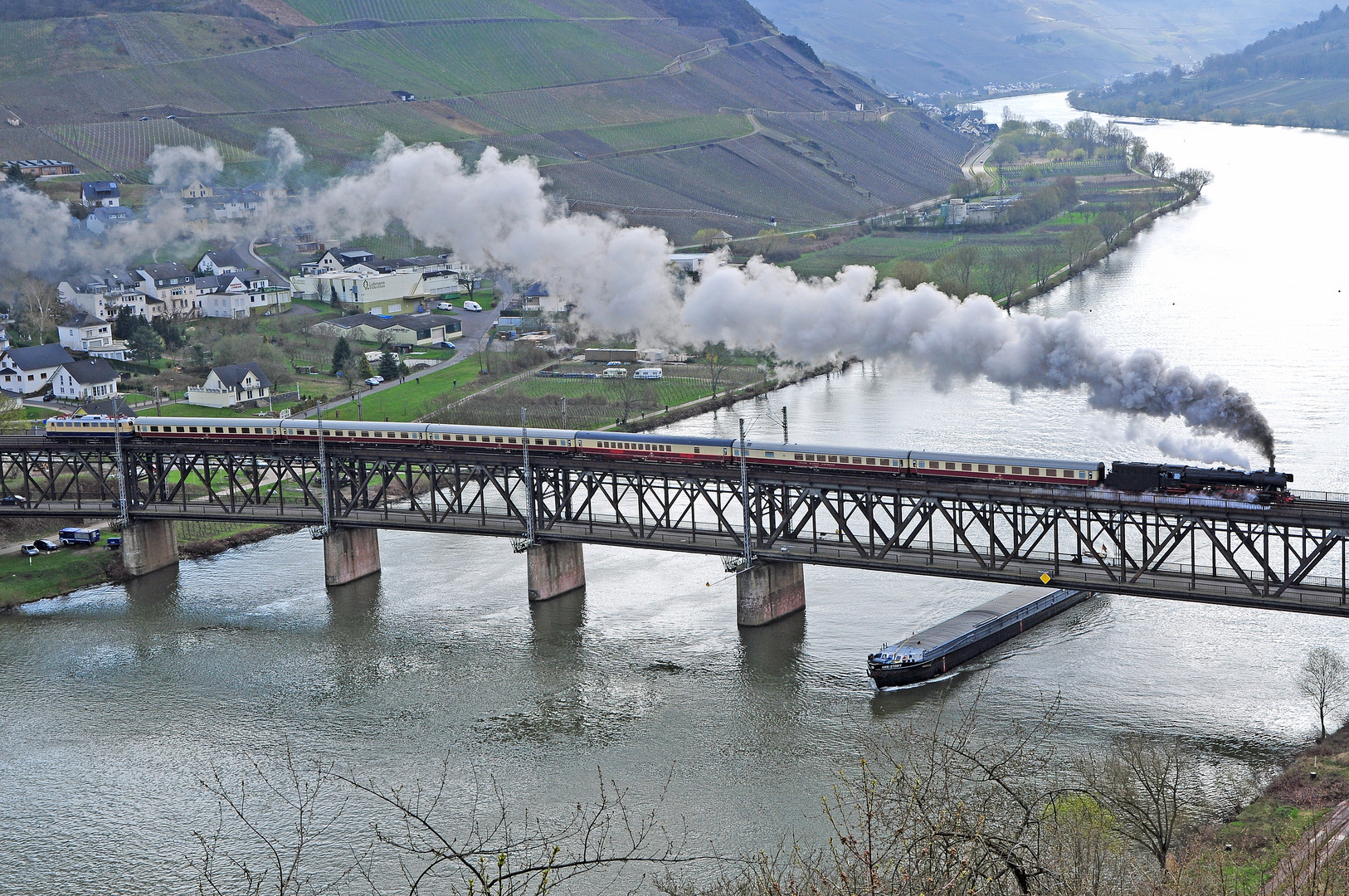 Rheingold mit Dampflok 041 beim Dampfspektakel