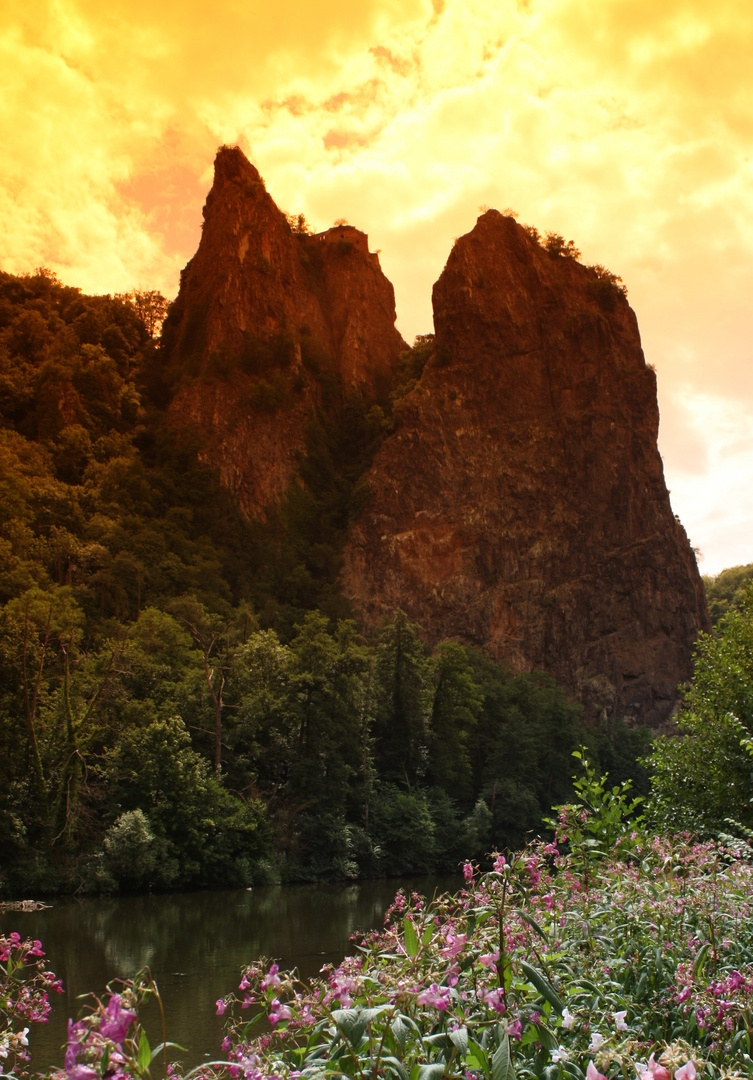 Rheingrafenstein im August