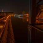 Rheinhafen bei Nacht