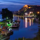 Rheinhafen Ehrenbreitstein mit Festung