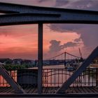  Rheinhafen Krefeld ..... historische Drehbrücke bei Kilometer 762,1