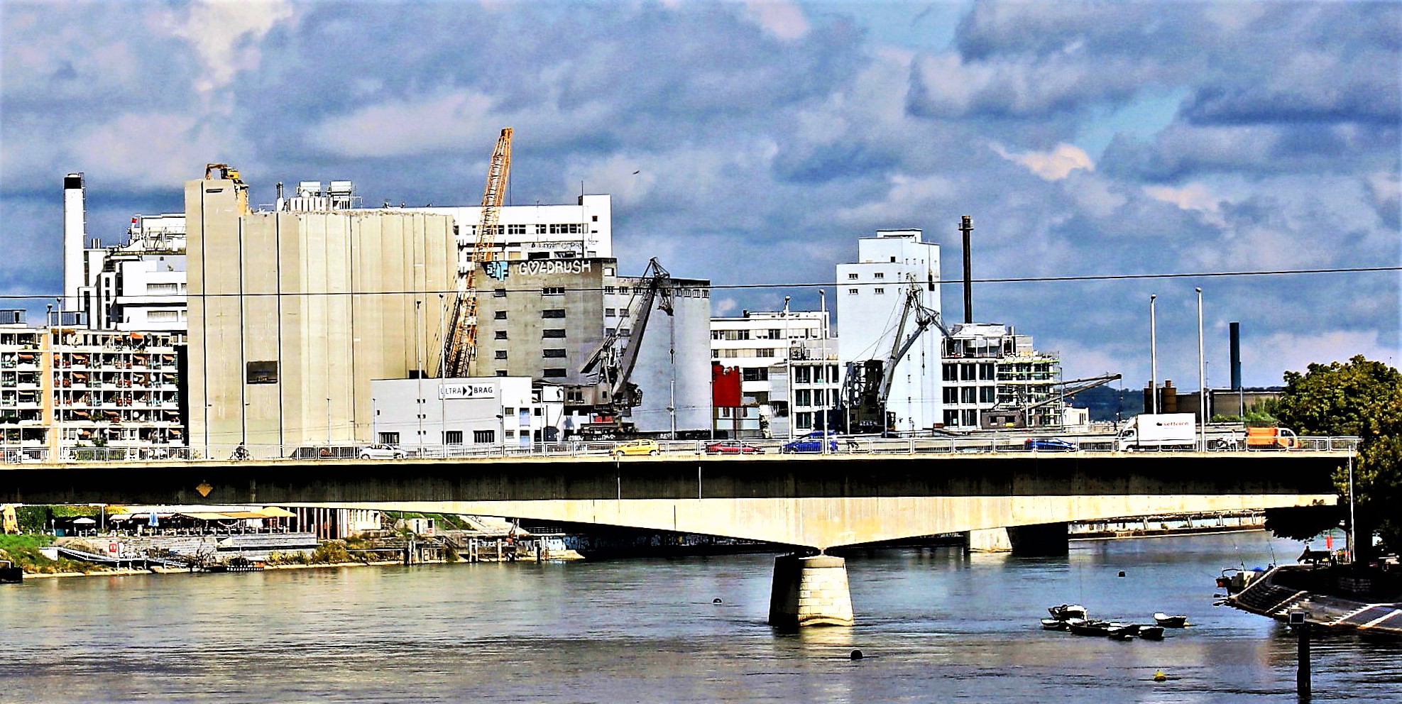 Rheinhafen St. Johann vor 10 Jahren